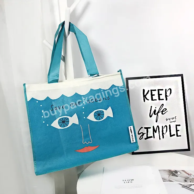 Fashionable Cute Eyes High Quality Printing Eco Recycle Laminated Custom Shopping Handle Pp Non Woven Hand Sew Bag For Package - Buy Fashionable High Quality Printing Eco Recycle Laminated Handle Pp Non Woven Hand Sew Bag For Package,Handle Pp Non Wo