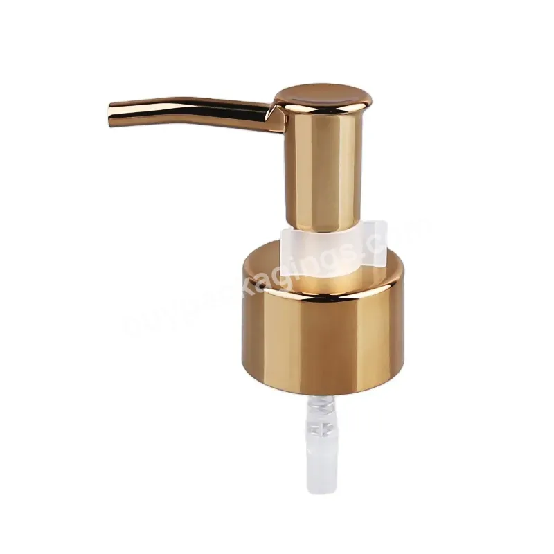 Fast Delivery Customized Aluminium 28/410 Gold Pump Hand Soap Dispenser Abs Lotion Pump For Shampoo