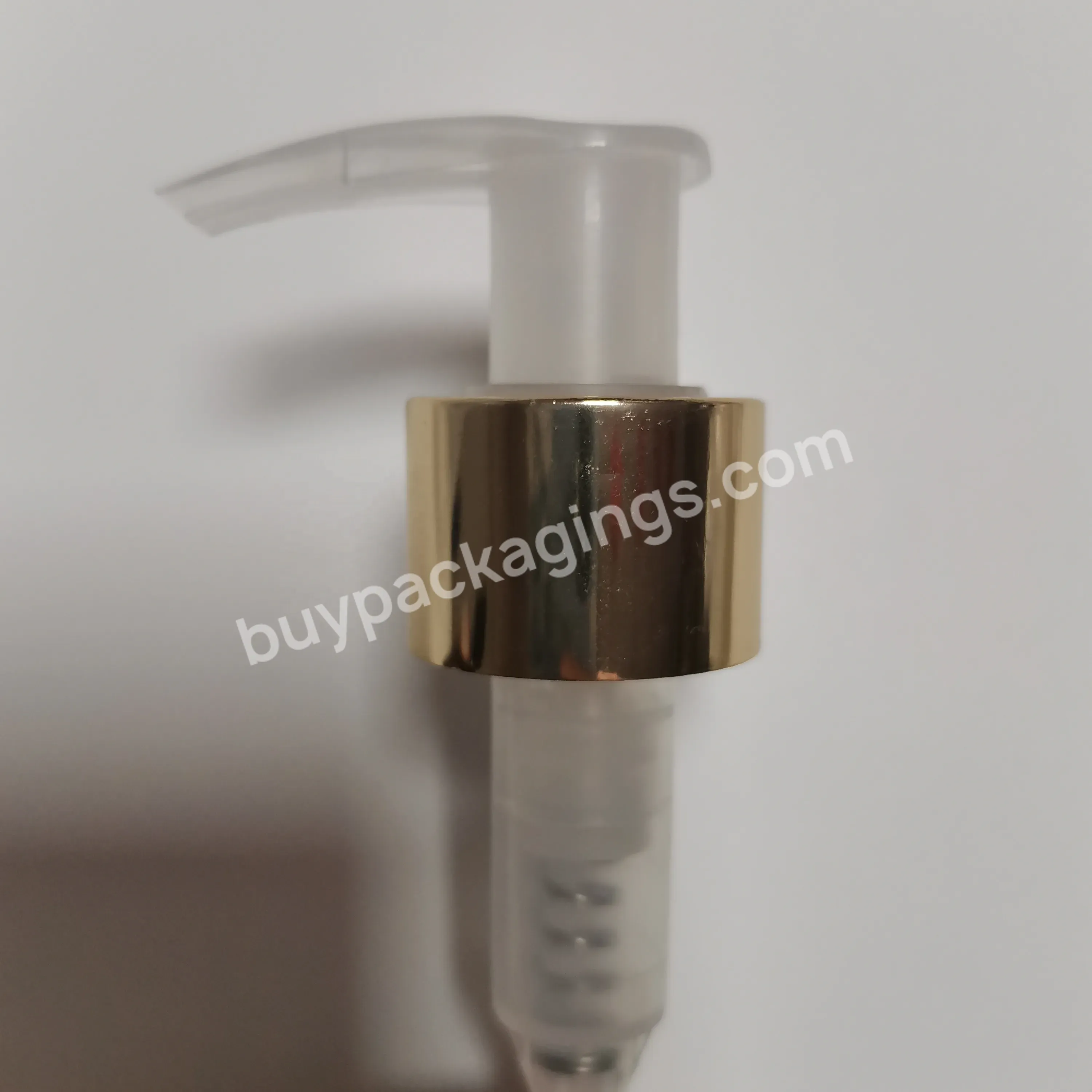 Fast Delivery Gold Silver Luxury Cosmetic Packaging 24/410 28/410 Plastic Aluminum Body Cream Lotion Pump