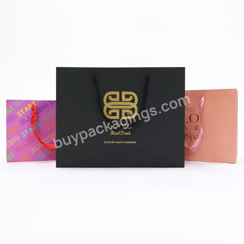 Fast Delivery High-end Luxury Famous Brand Shopping Paper Clothes Bag