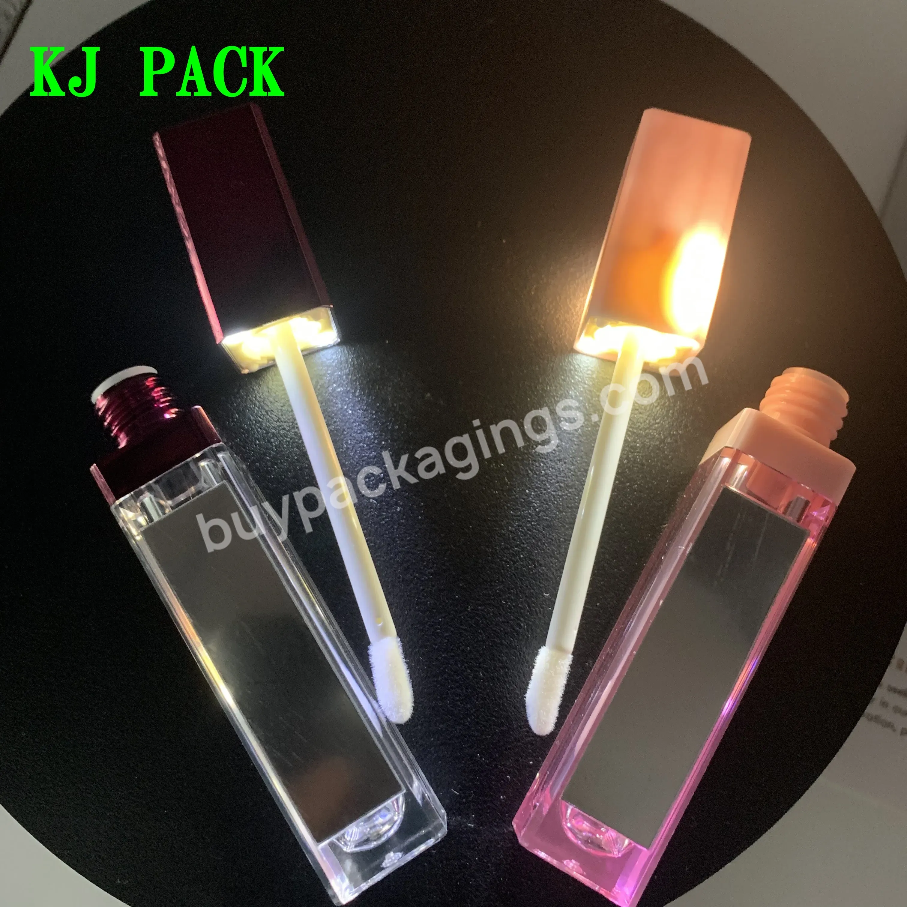 Fast Delivery New Arrival Pink Mirror Led Lip Gloss Tube