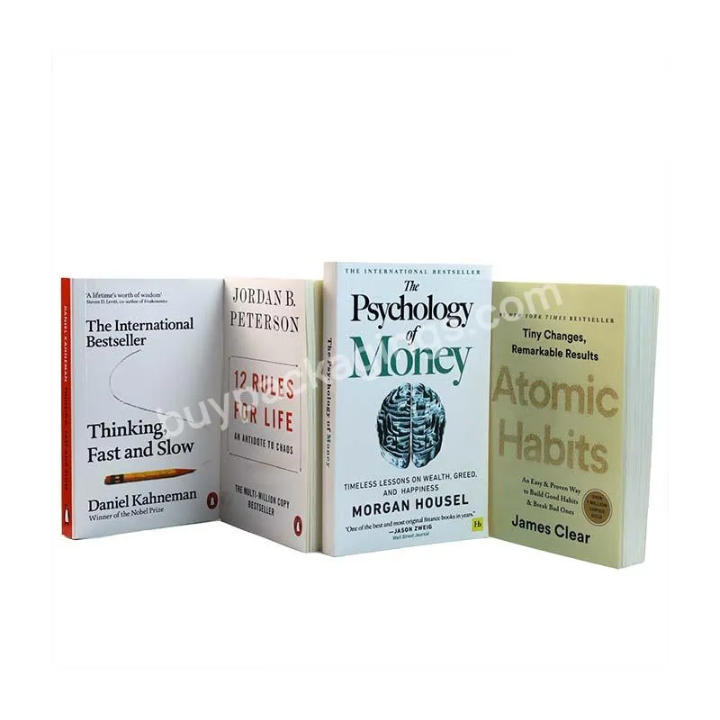 Fast Delivery Novels  12 Rules For Life The Psychology Of Money Rich Dad Poor Dad Atomic Habits Art Paper Cover Story Books