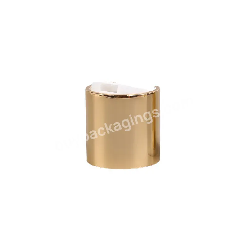 Fast Delivery Shiny Golden Disc Top Cap 24/410