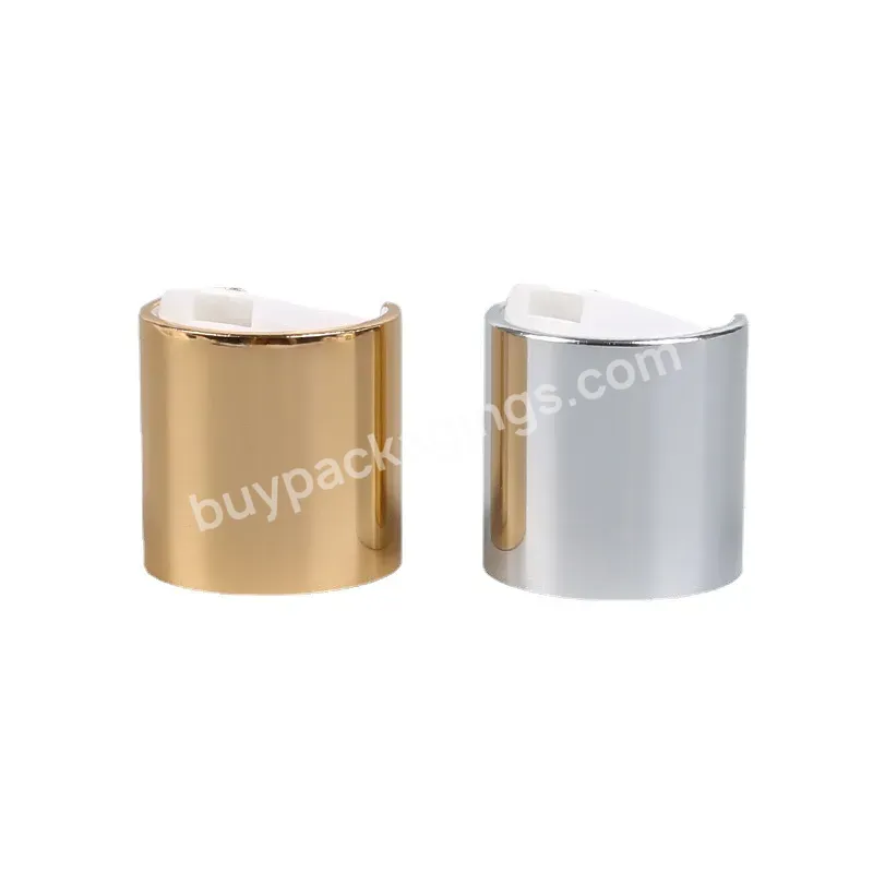 Fast Delivery Shiny Golden Disc Top Cap 24/410