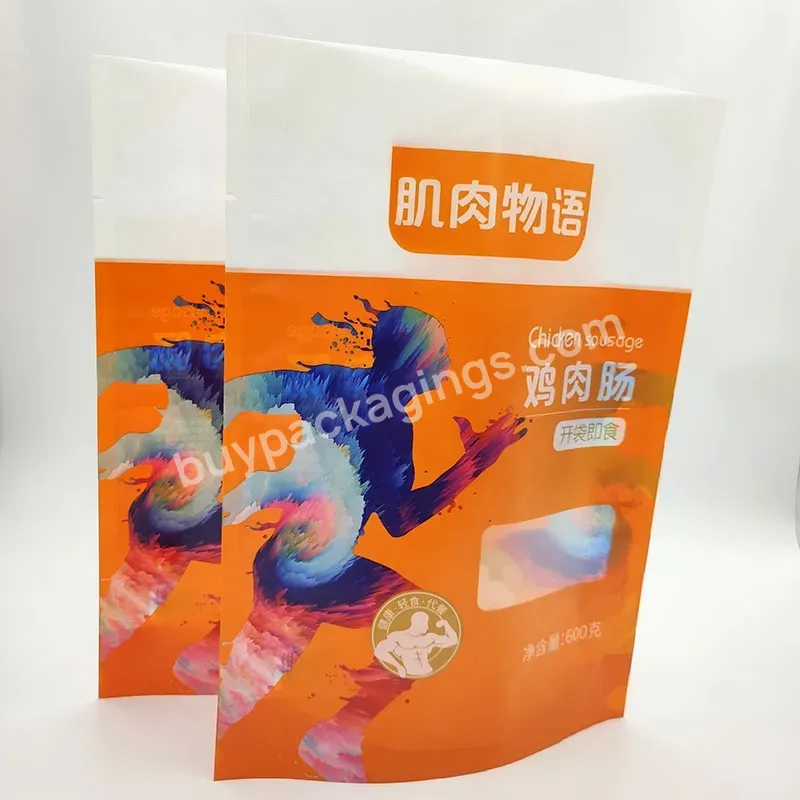 Fast Hot Food Grade Custom Plastic Sealer Pouch Chicken Food Custom Packing Bag