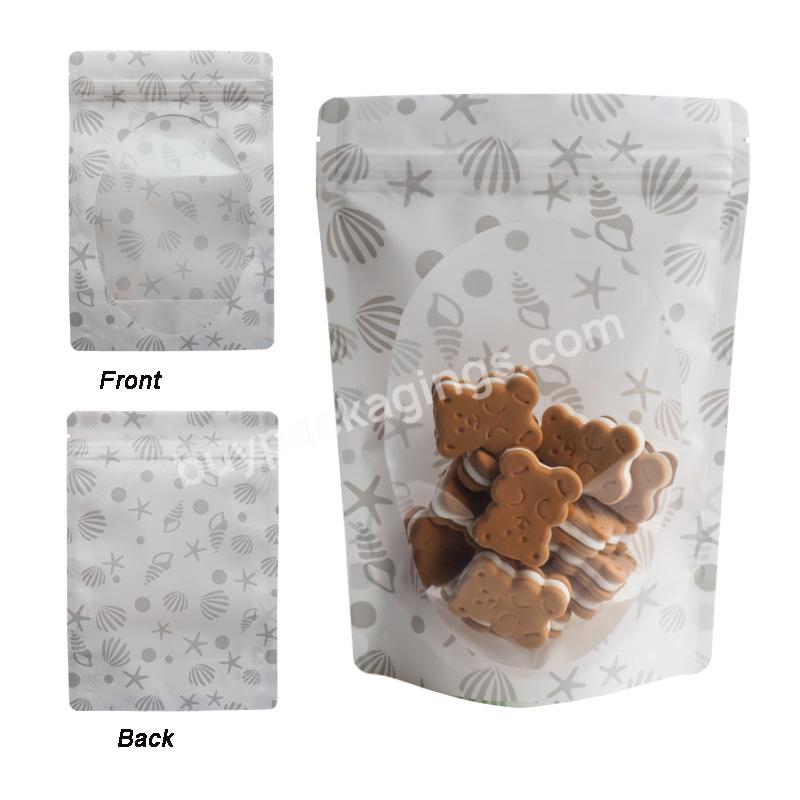 Fast Shipping Reusable Food Chocolate Dry Fruit Energy Bar Packaging Plastic Ziplock Stand Up Pouch Bag With Clear Front