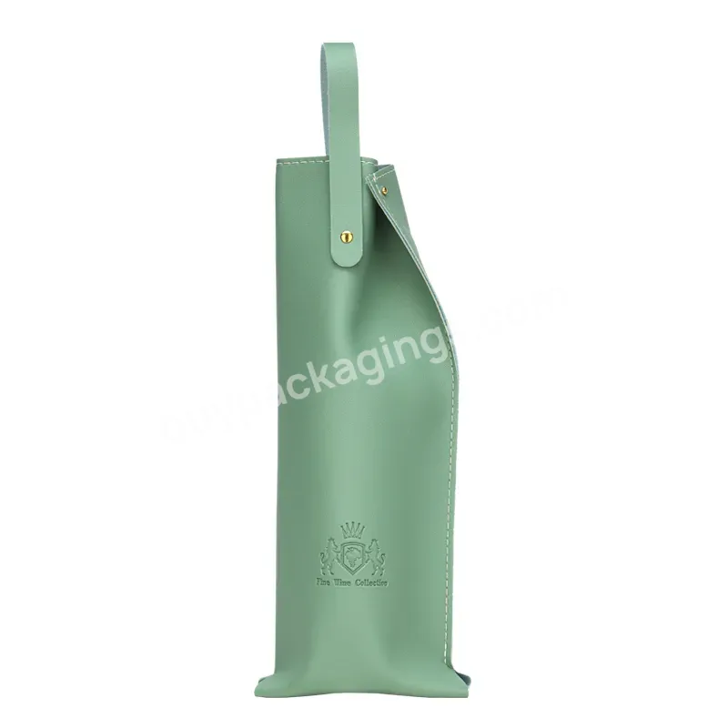 Festive Portable Gift Packaging Single Pack Double Pack High-end Gift Thickening Wine Bag Can Be Customized