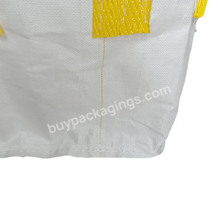 Fibc 500kg 1000kg 1.5 Ton 2000kg Bulk Bag Uv For Cement 2200 Lbs Jumbo Bag 1 Ton Garbage Big Bag