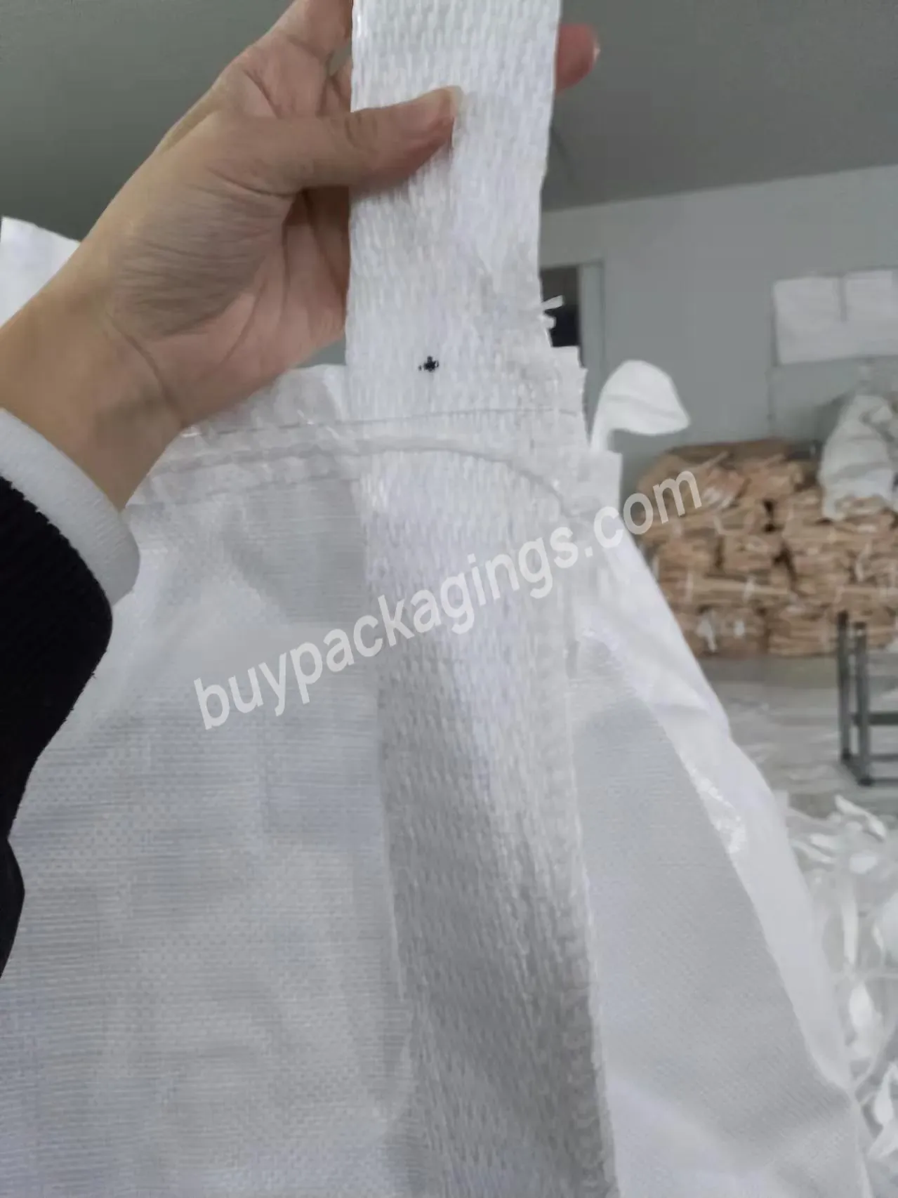 Fibc Container Jumbo Belt Stevedore Straps Big Bulk Bags For Forklift Easy Operation - Buy 9 Color Printing Available Big Bag,Custom Printing With High Gloss Artwork,1000kg Film Laminated Exquisite Big Bag.