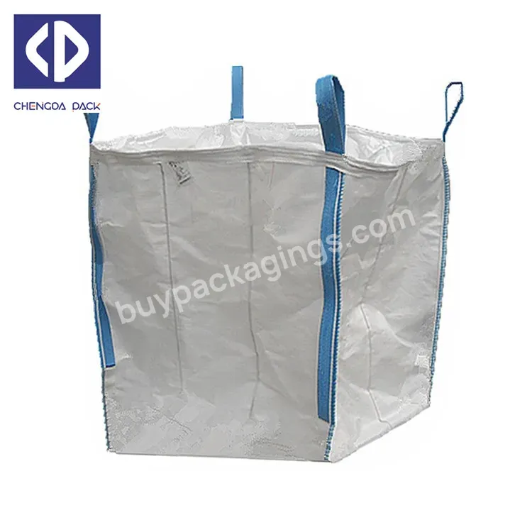 Fibc Manufacturers Biodegradable 1-2 Ton Cement Bulk Packaging Sack Big Bag For Recycling Construction