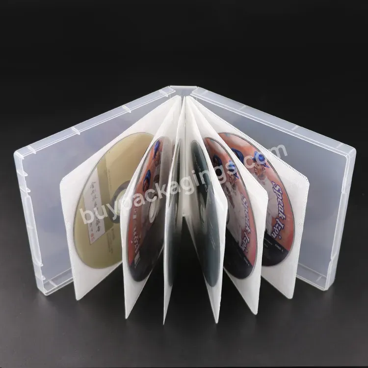 Film Storage Media Sleeves Pp Plastic Cd Vcd Dvd Case Multi Resealable Discs Cd Gift Case With Sleeves