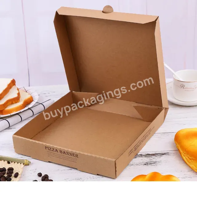 Fine Quality Pizza Box Custom Paper Corrugated Board Pizza Box Packaging Hot Sale Pizza Box