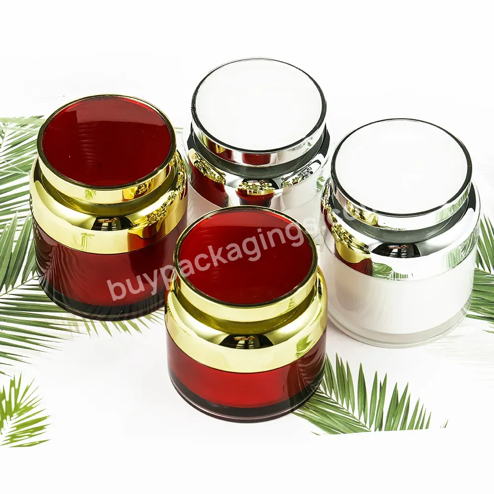 Flacon Vide Cosmetique Unique Red Cosmetic Cream Plastic Jar With Lid Screw 30ml 50ml