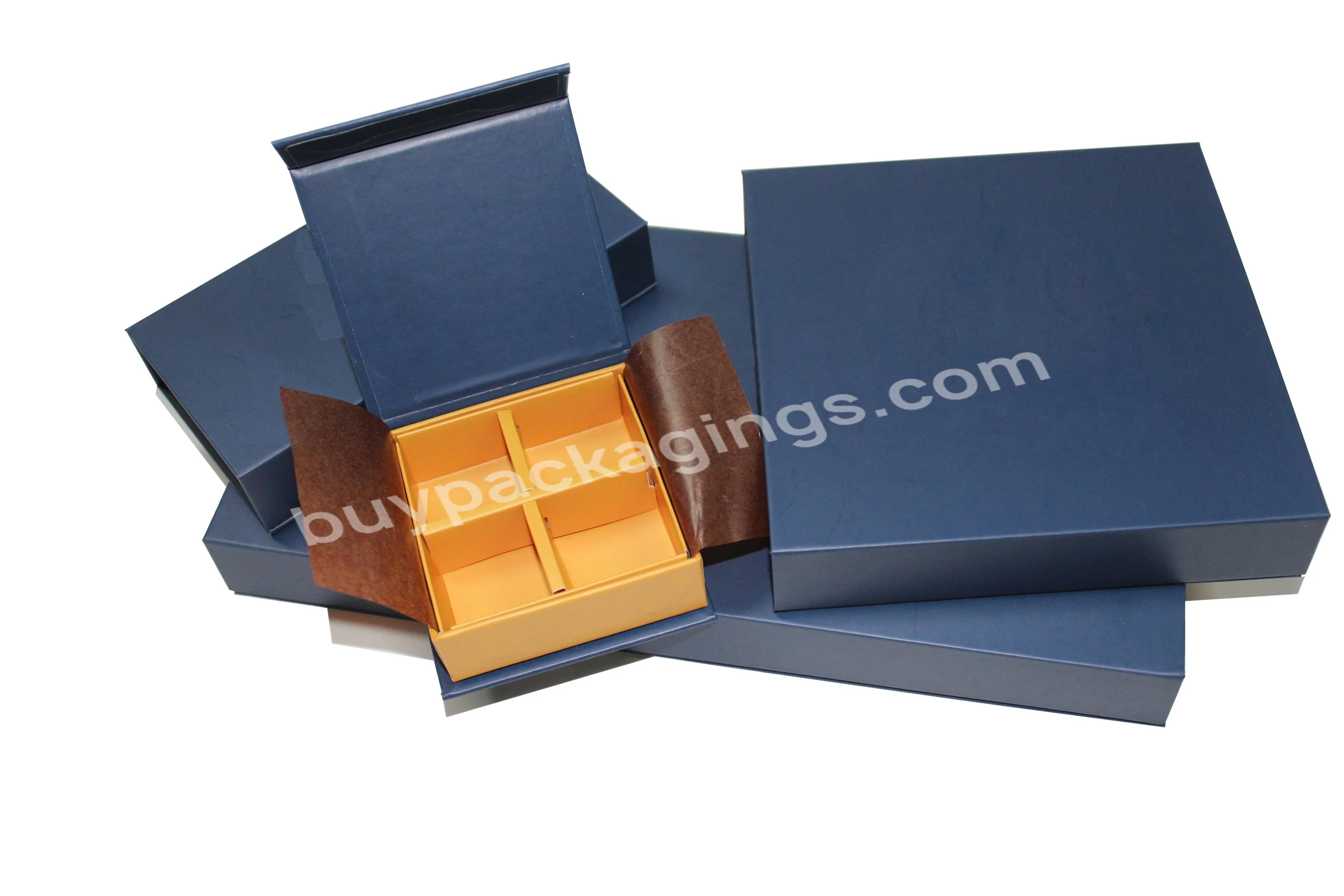 Flap Lid Packaging Cardboard Bespoke Custom Magnetic Closure Gift Box Customized  Chocolate