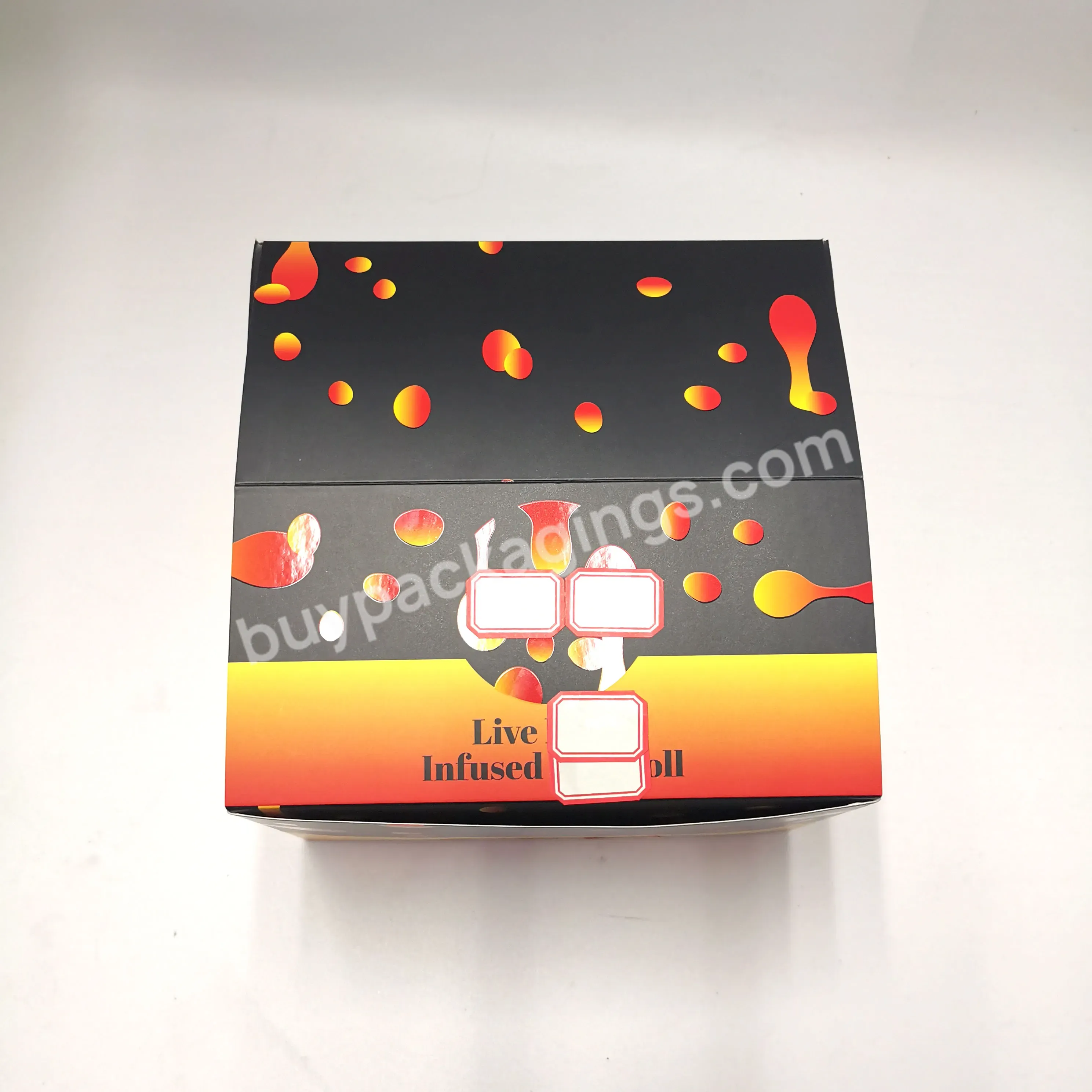 Flap Lid Packaging Cardboard Bespoke Custom Magnetic Closure Gift Box Customized Makeup Ribbon Eva