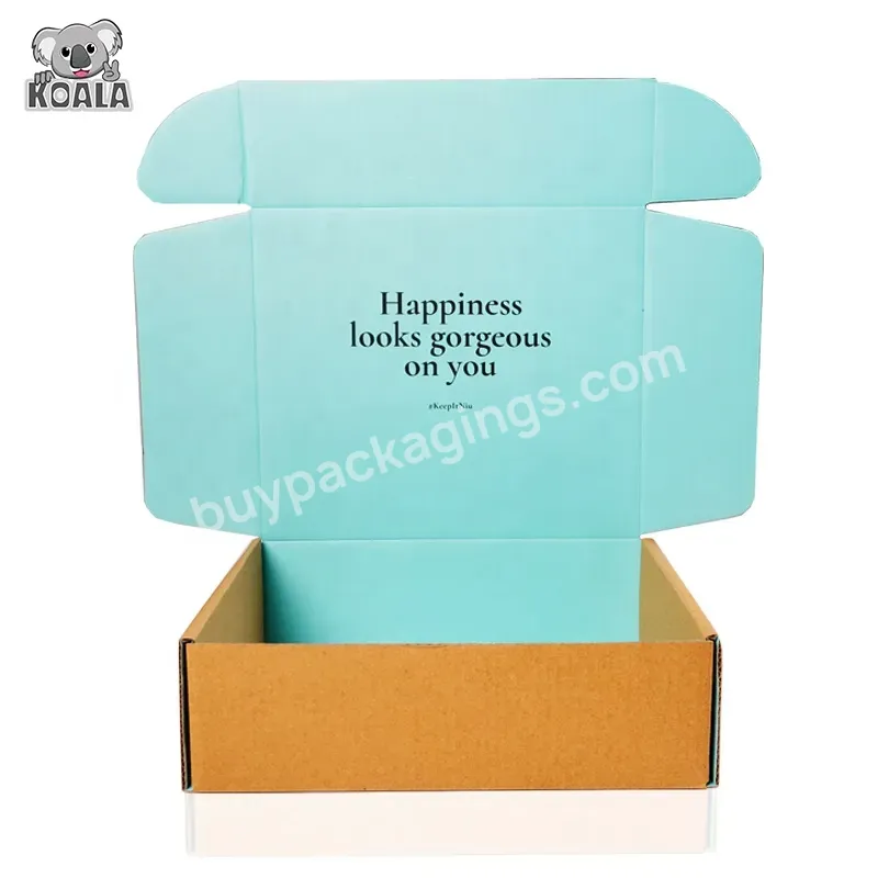 Flat Corrugated Paper Cardboard Custom Box Mailer Shipping Mailer Box