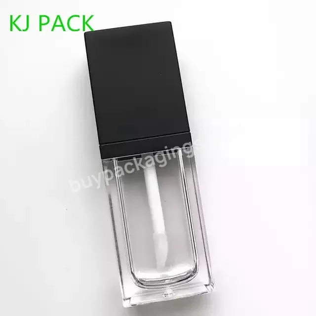 Flat Square 7ml Empty Lip Gloss Tube,Thick Wall Lip Gloss Tube Container Tube Packing