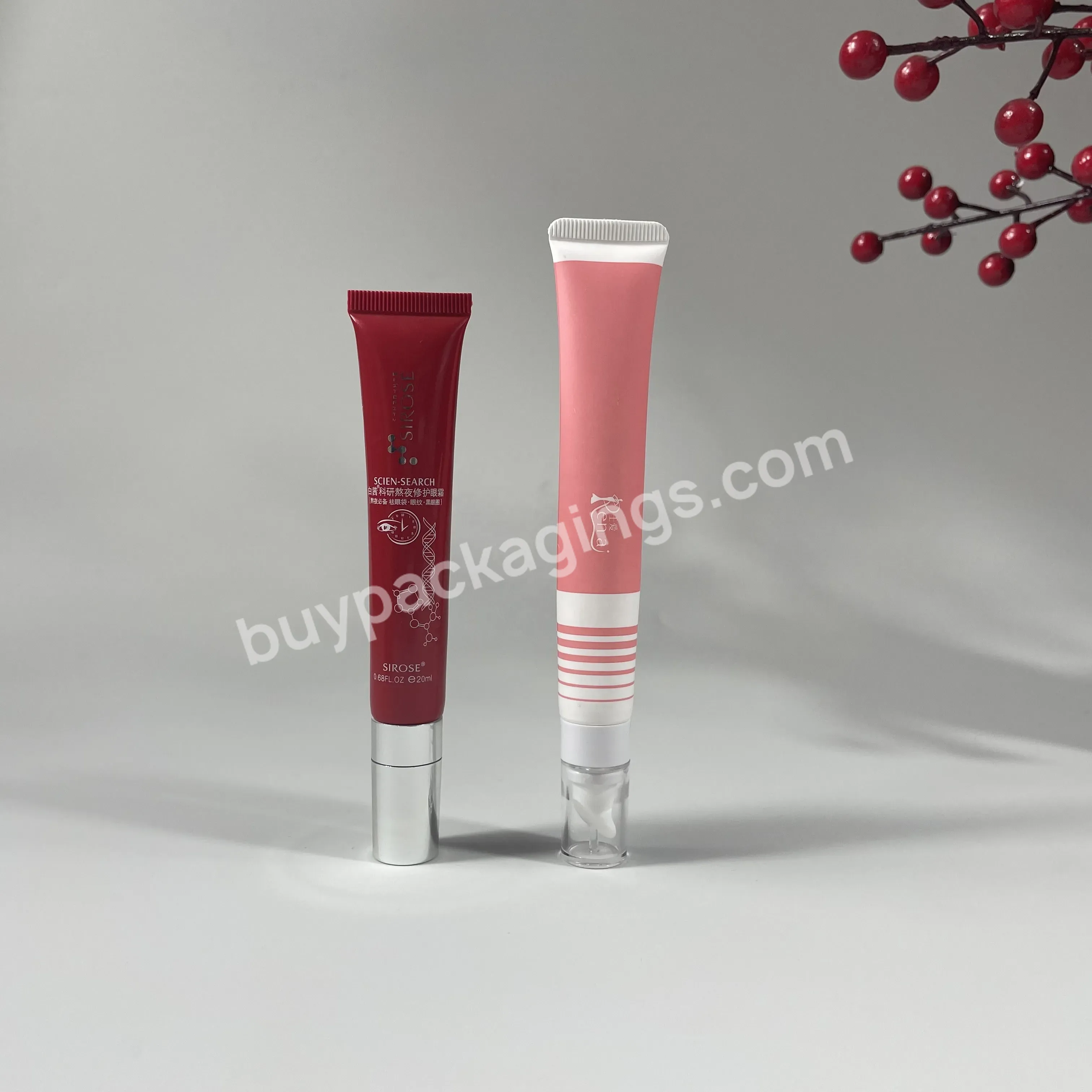 Flat Tubes Cosmetic Packaging Sunscreen Cream Tube New Uv Printing 1oz 2oz White Plastic White Or Custom Screw Cap