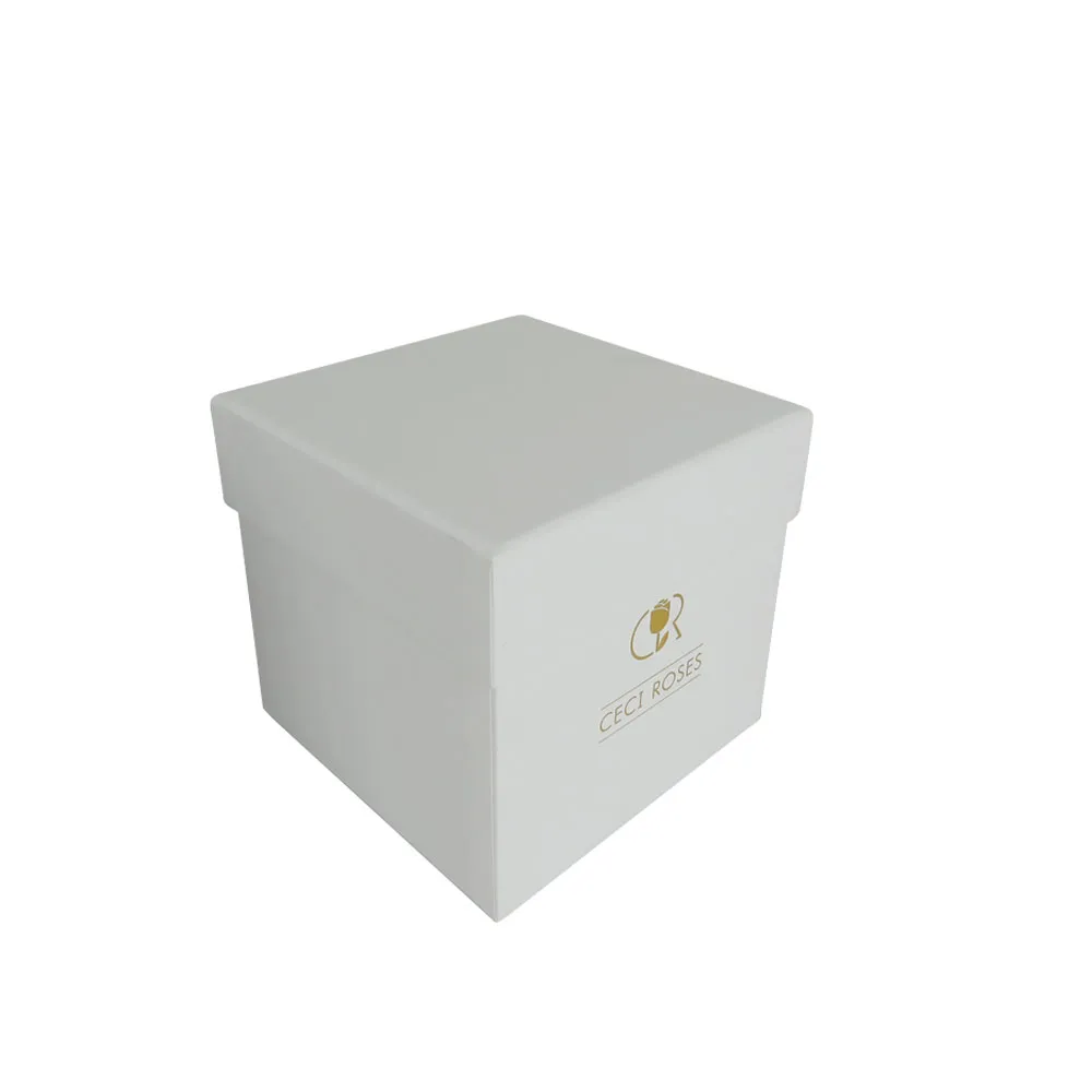 Flower box square with rose boxes flower packaging black and white gift boxes cardboard for sale