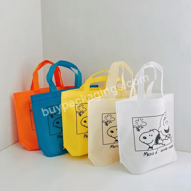 Flower Print Grocery Shopping Non-woven Fabric Eco Travel Takeaway Storage Folding Bag Reusable Shopping Pouch