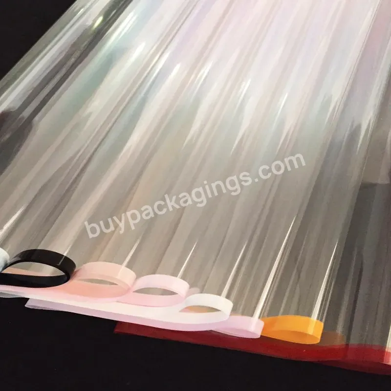 Flower Wrapping Glassine Paper Transparent Waterproof Plastic Cellophane Paper With Colorful Printing