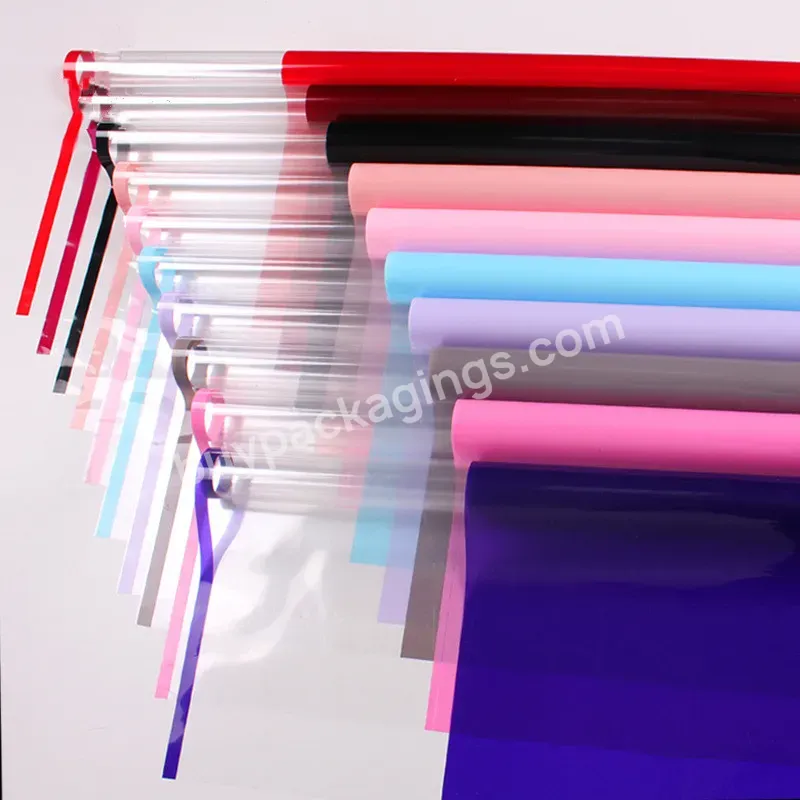 Flower Wrapping Paper Window Glass Opp Material Translucent Cellophane Floral Packaging