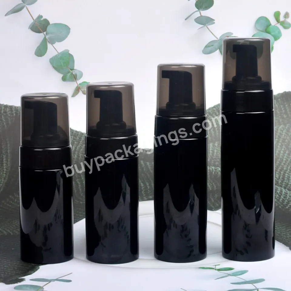 Foamer Foam Soap Pump Bottle Pet Plastic Custom 100ml 120ml 150ml Bottle Cleaning Matte Black Skin Care Free Foam Bottle Sprayer