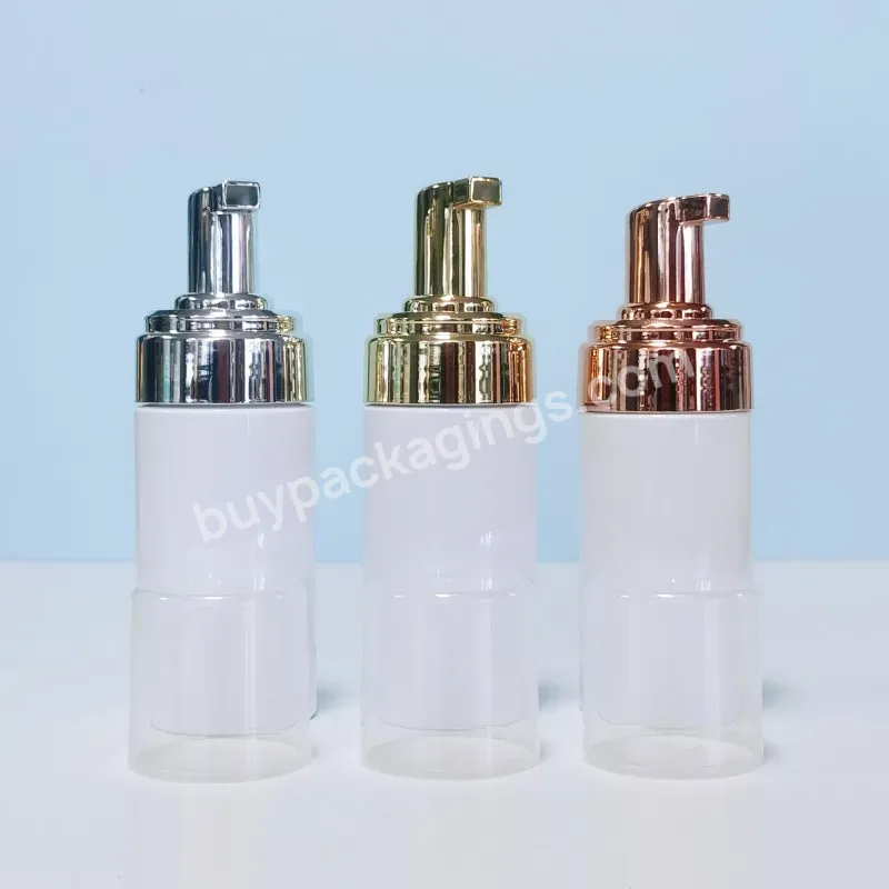 Foaming Bottle 100ml Cosmetic Soap Dispenser Foam Bottle With Rose Gold Sliver Pump Foam Bottle