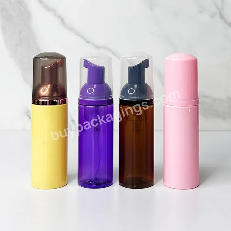 Foaming Bottle 30ml 50ml 2oz Pet Cosmetic Soap Dispenser Gold White Sliver Foam Pump Bottle