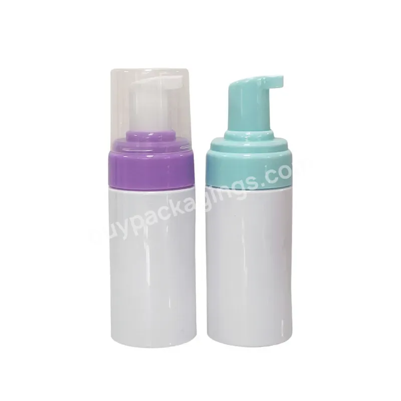 Foaming Face Cleanser Mousse Shampoo Bottle Custom Pink Beige 100ml 150ml Plastic Liquid Soap Dispense Nude Lash Bath Bottle