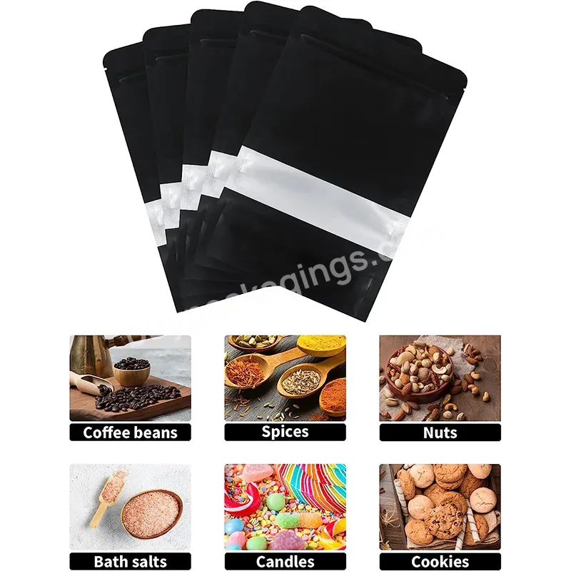 Foil Zipper Smell Proof Heat Sealing Mylar Bags Food Storage Custom Printed Stand Up Pouch Bags