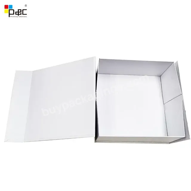 Foldable Box Ship By Sheet Save Shipping Cost Luxury Gift Box With Magnet 3m Adhesive