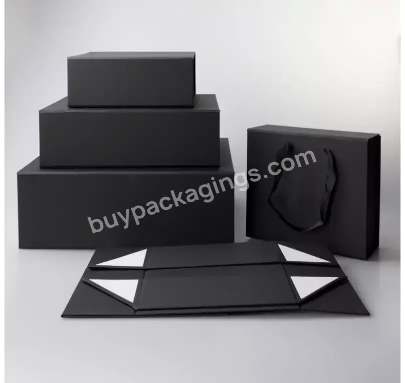 Foldable Lid Packaging Paper Cardboard Bespoke Custom Rigid Magnetic Closure Gift Box Caja De Regalo Geschenk Box