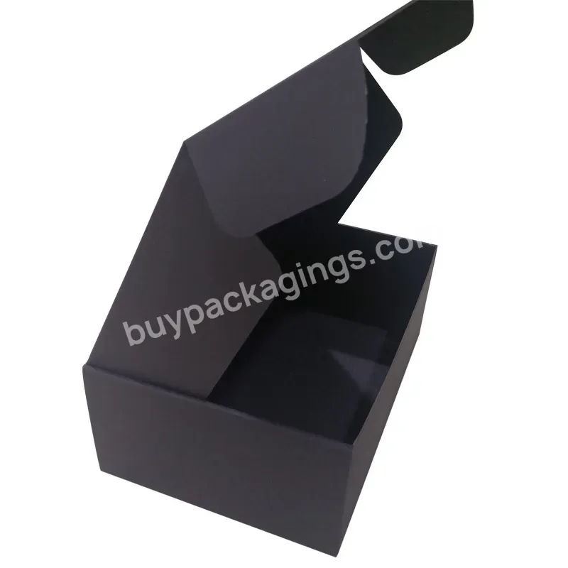 Folding Black Oversized Packaging Down Jacket Coat Corrugated Luxury Airplane Paper Box