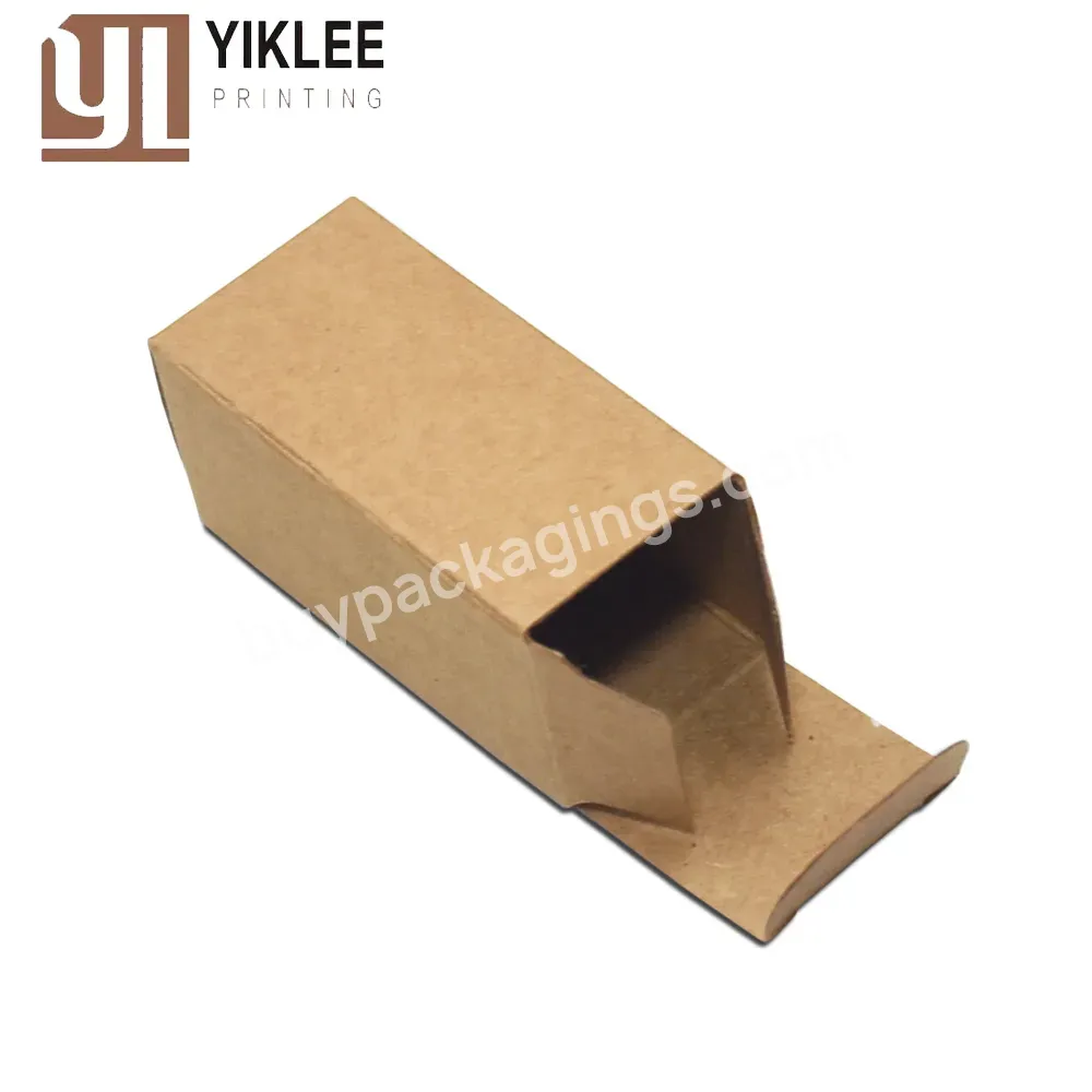 Folding Boxes For Essential Candle Brown Craft Paper Lipstick Cosmetic Packing Box Perfume Bottle Small Kraft Paper Gift