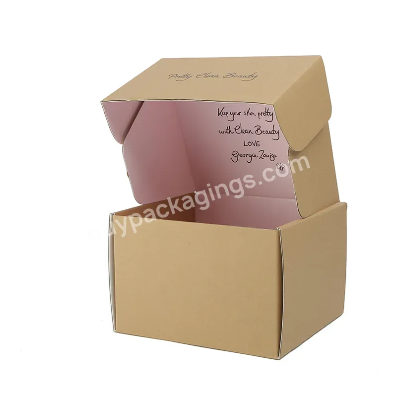 Folding Brown Printed Kraft Paper Box,Supply Corrugated Shipping Box/brown Carton Box