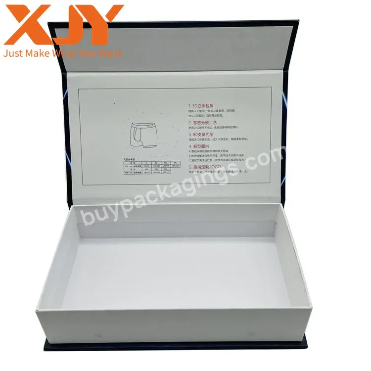 Folding Cardboard Paper Boxes With Ribbon Closures Book Shaped Folding Gift Boxes Magnetic Lid Luxury Flat Packing Boxes