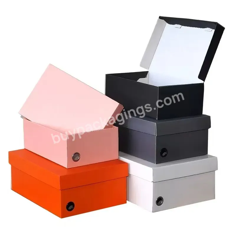 Folding Flat Corrugated Shipping Paper Box Shoes Garment Packaging Box