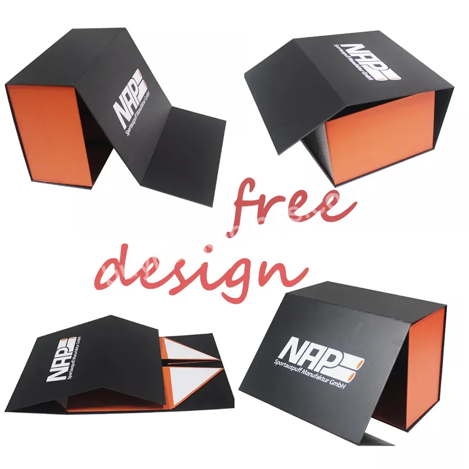 Folding Paper Box Packaging Custom Logo Luxury Cloth Foldable Magnetic Gift Box