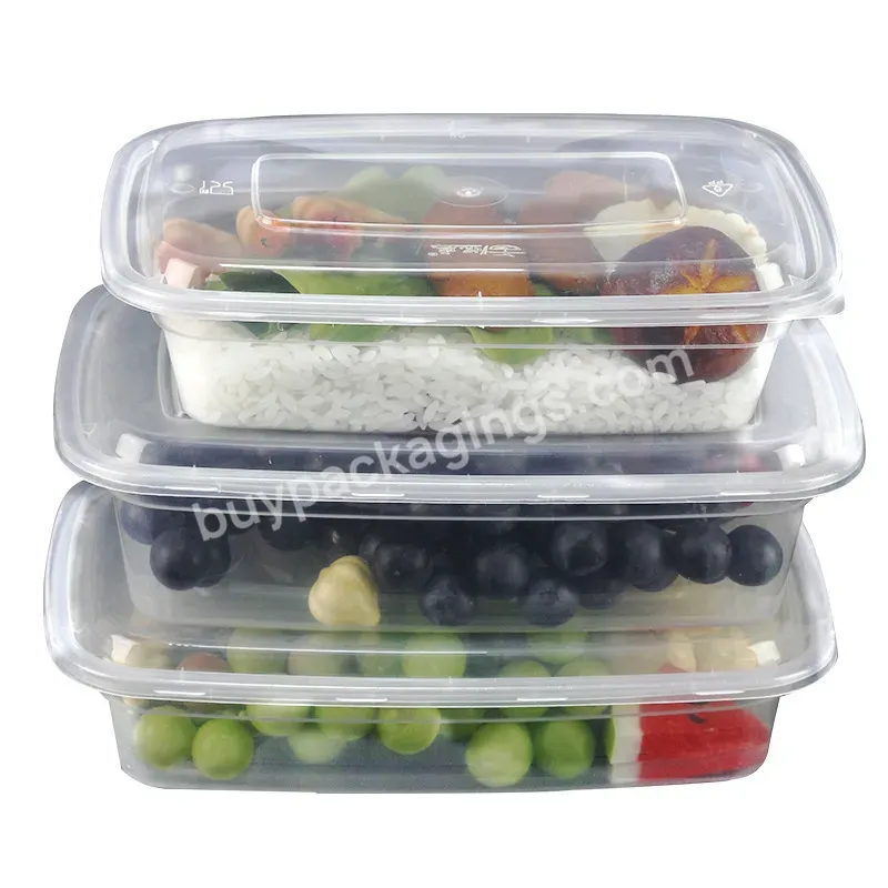 Food Containers Disposable Biodegradable Portable Plastic Food Container Bento Lunch Box Disposable Food Container