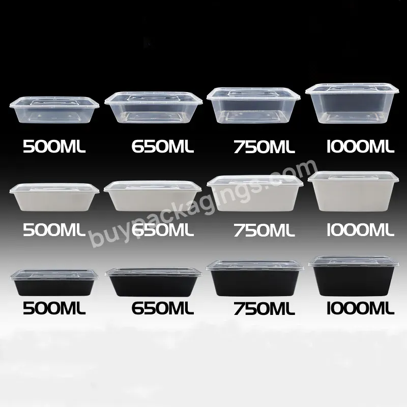 Food Containers Plastic Lunch Bento Box Custom Eco Friendly Biodegradable Food Packaging Hot Food Container Disposable