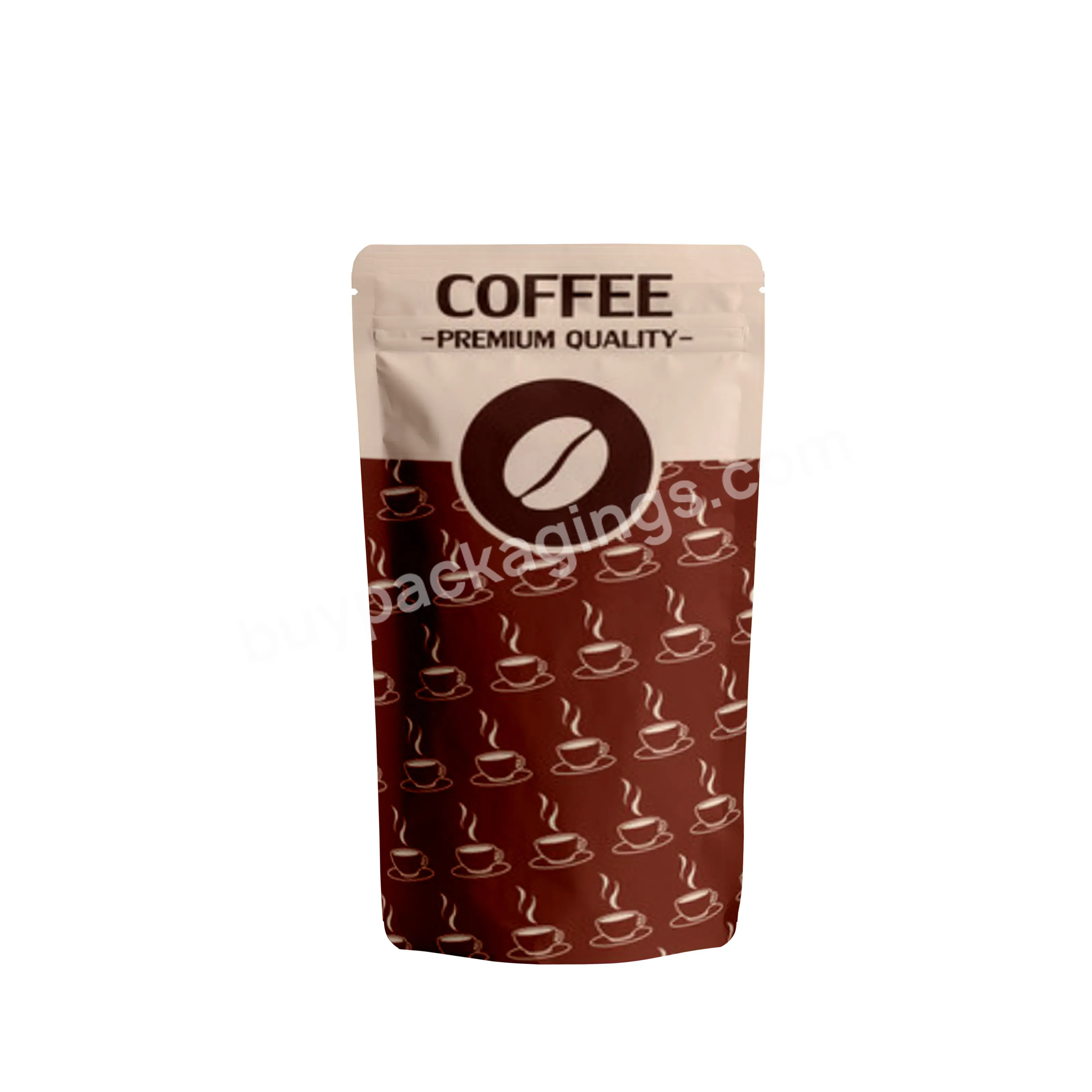 Food Grade 8 Oz 10 Oz 16oz Logo Coffee Bag Custom Print Smell Proof Manufacturers Stand Up Coffee Bags Colombia