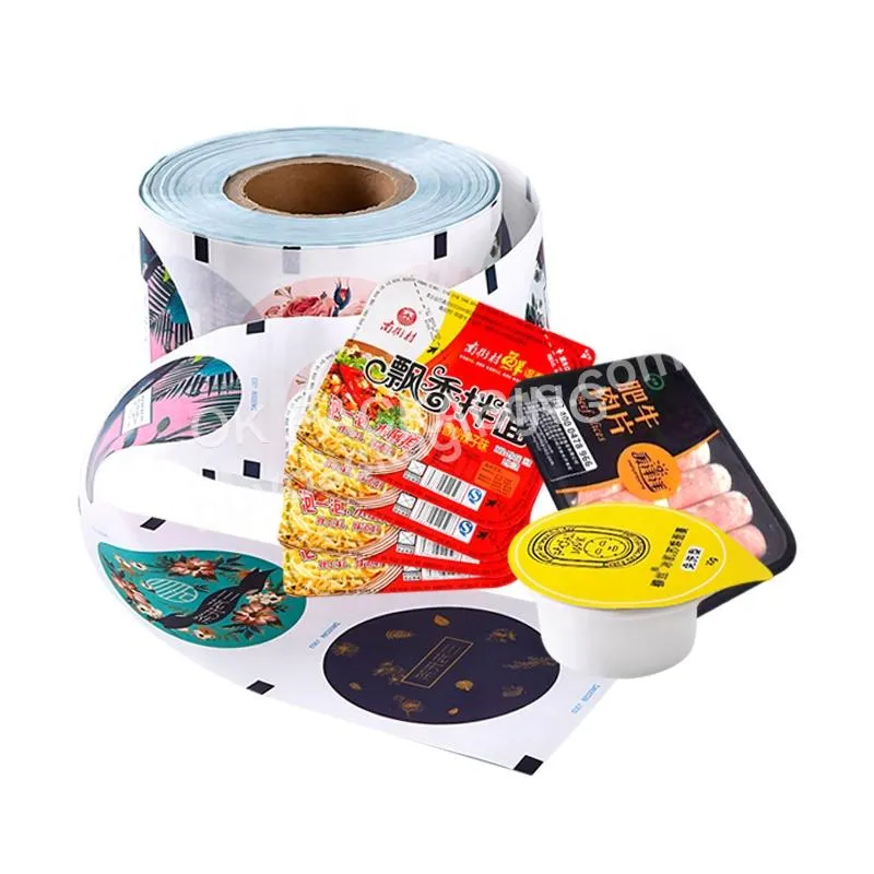 Food Grade Bubble Tea Sealing Film Plastic Cup Paper Sealing Roll Film For Pp Paper Cup Cover Film