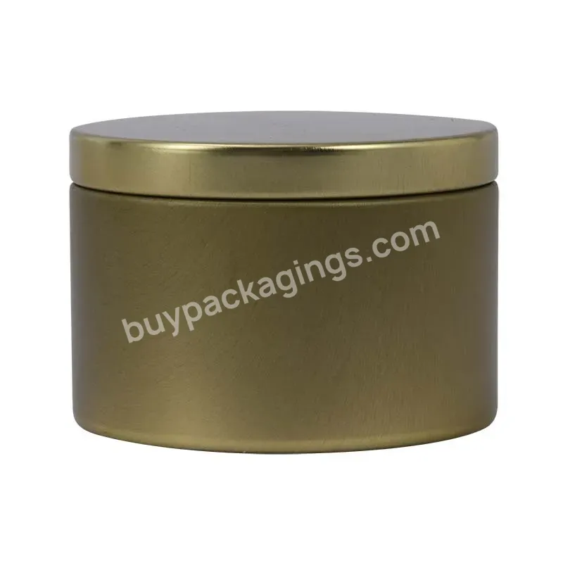 Food Grade Can Custom Printed Candy Gift Christmas Packaging Metal Tin Box Wholesale Empty Candle Round Tin Cans With Lid