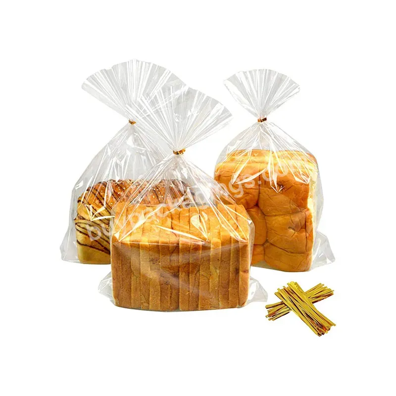 Food Grade Clear French Bread Loaf Bags Reusable Opp Plastic Food Packaging Bag For Bakery