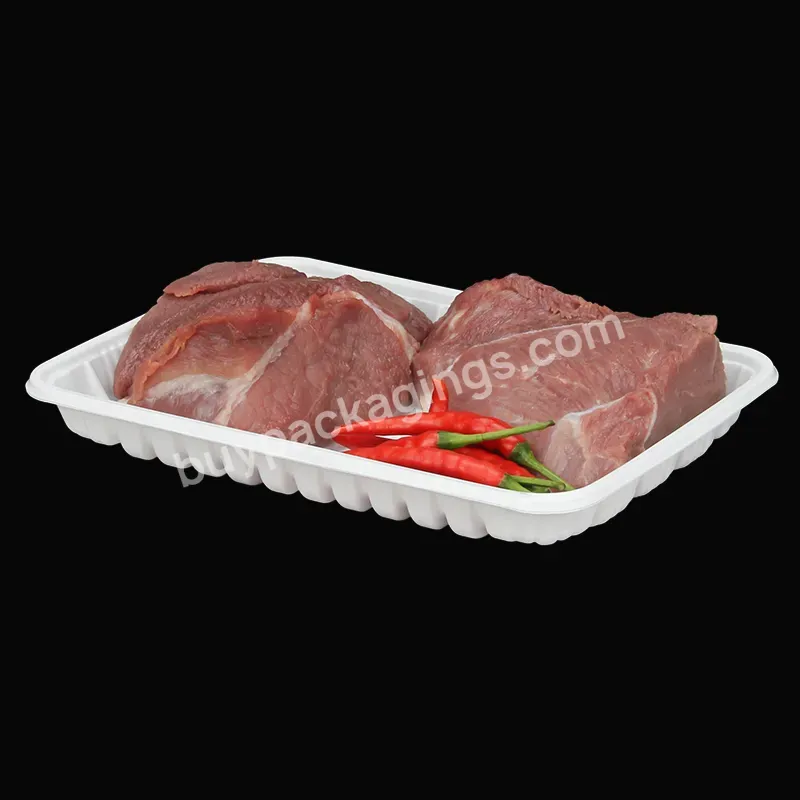 Food Grade Disposable Pp Plastic Frozen Plastic Beef Tray Packing Raw Meat Tray For Meat