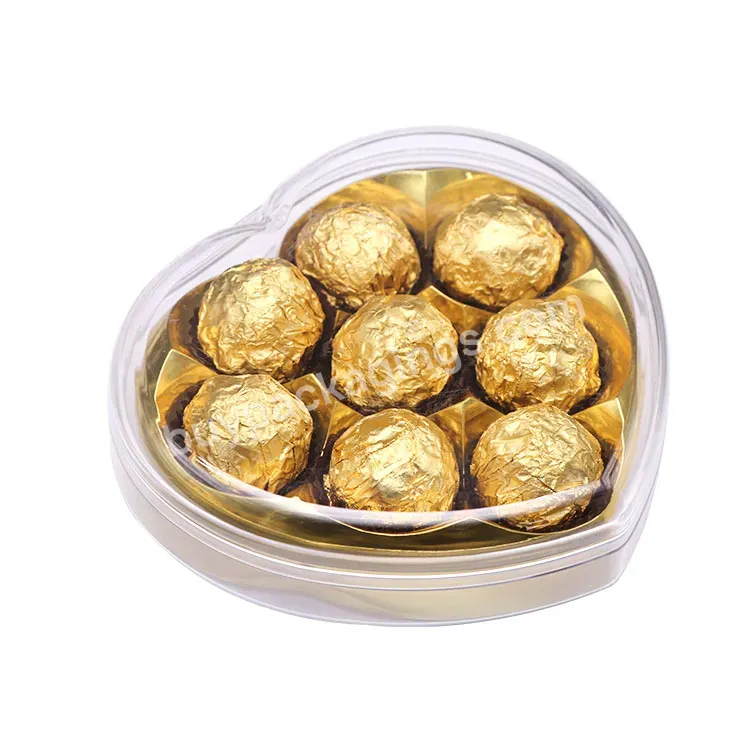 Food Grade Food Container Clear Candy Sweet Dessert Box Biscuit Packaging Box Plastic Chocolate Packaging Box Case