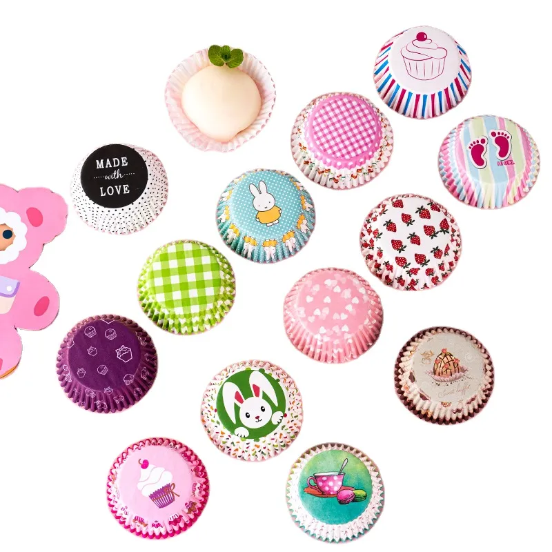 Food grade greaseproof paper cake mold cup muffin mini paper cupcakes cups cupcake paper cups