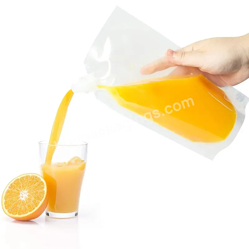 Food Grade Liquid Packaging 100 Ml Spout Apple Sauce Plastic Drink Packaging Bag Pouch For Beverage