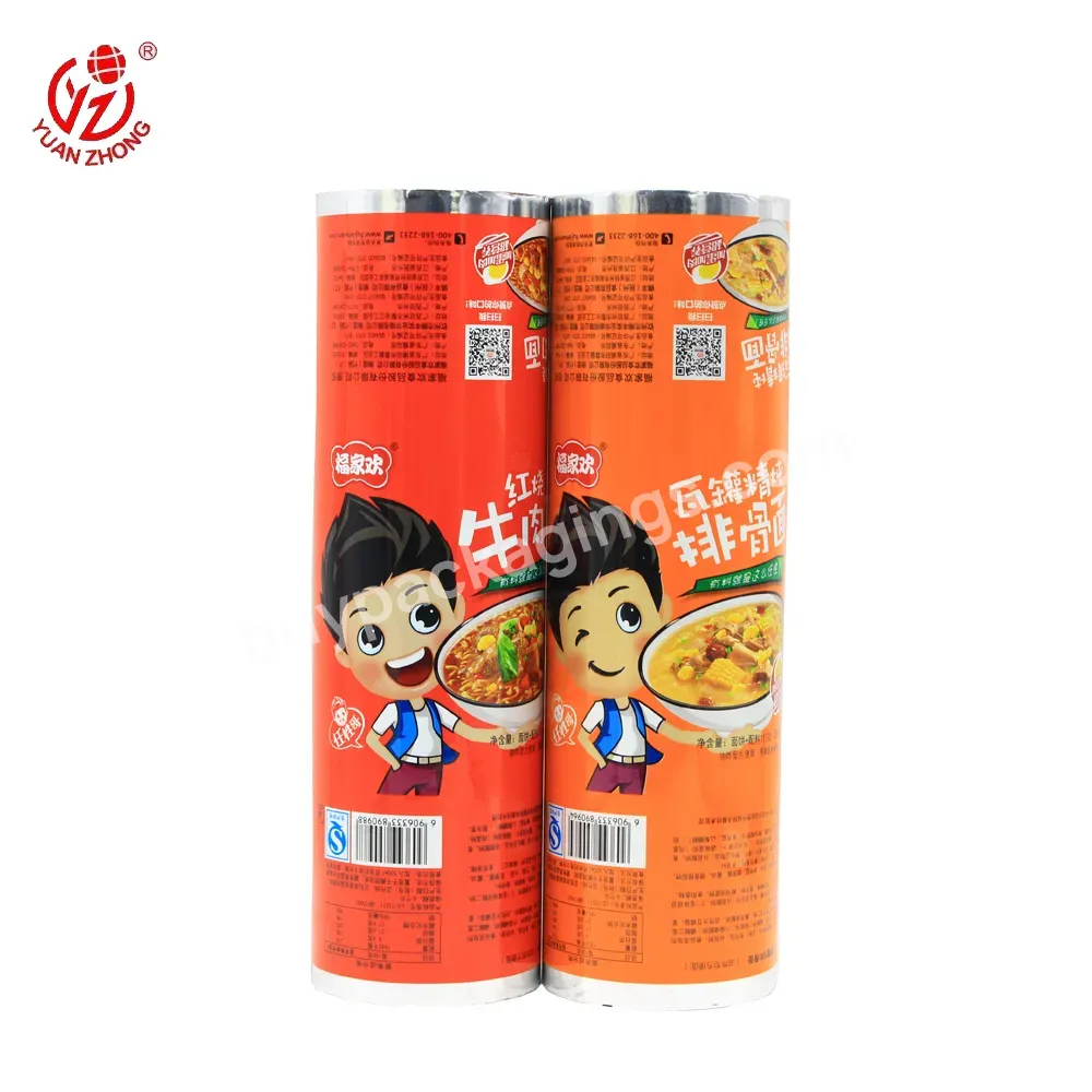 Food Grade Metallized Heat Seal Food Instant Noodles Packaging Film Roll With Oem/odm